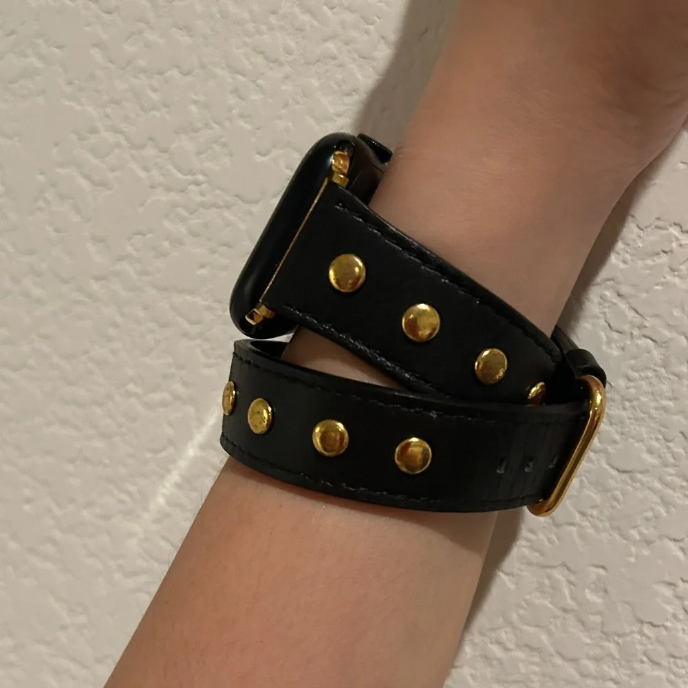 Gold Stud Wrap Band for Apple Watch